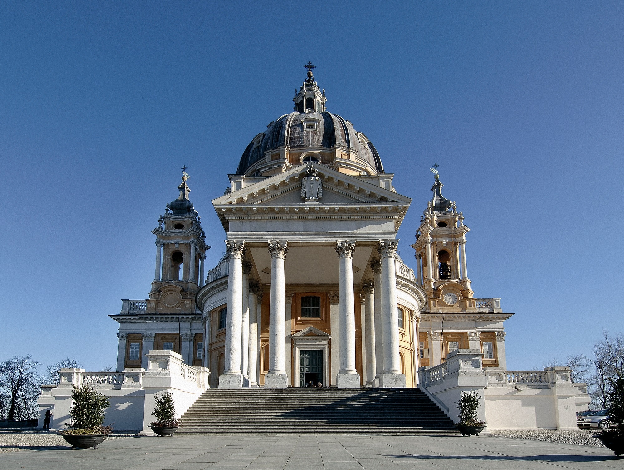 Filippo Juvarra, Veduta centrale di facciata della Basilica di Superga (1717-1731), Torino