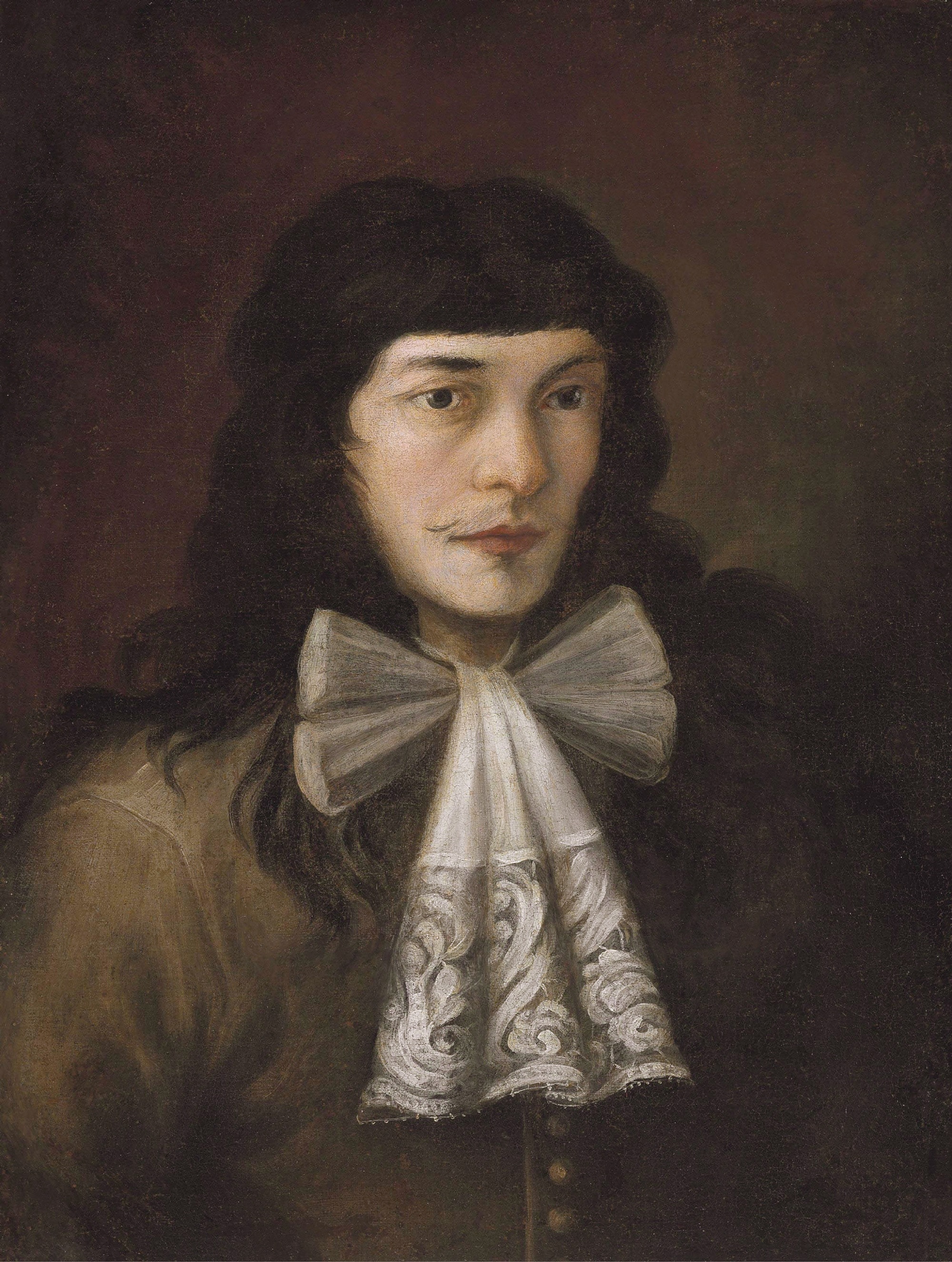 Alessandro Magnasco, Autoritratto da giovane, olio su tela, 63,5x48,3cm. 