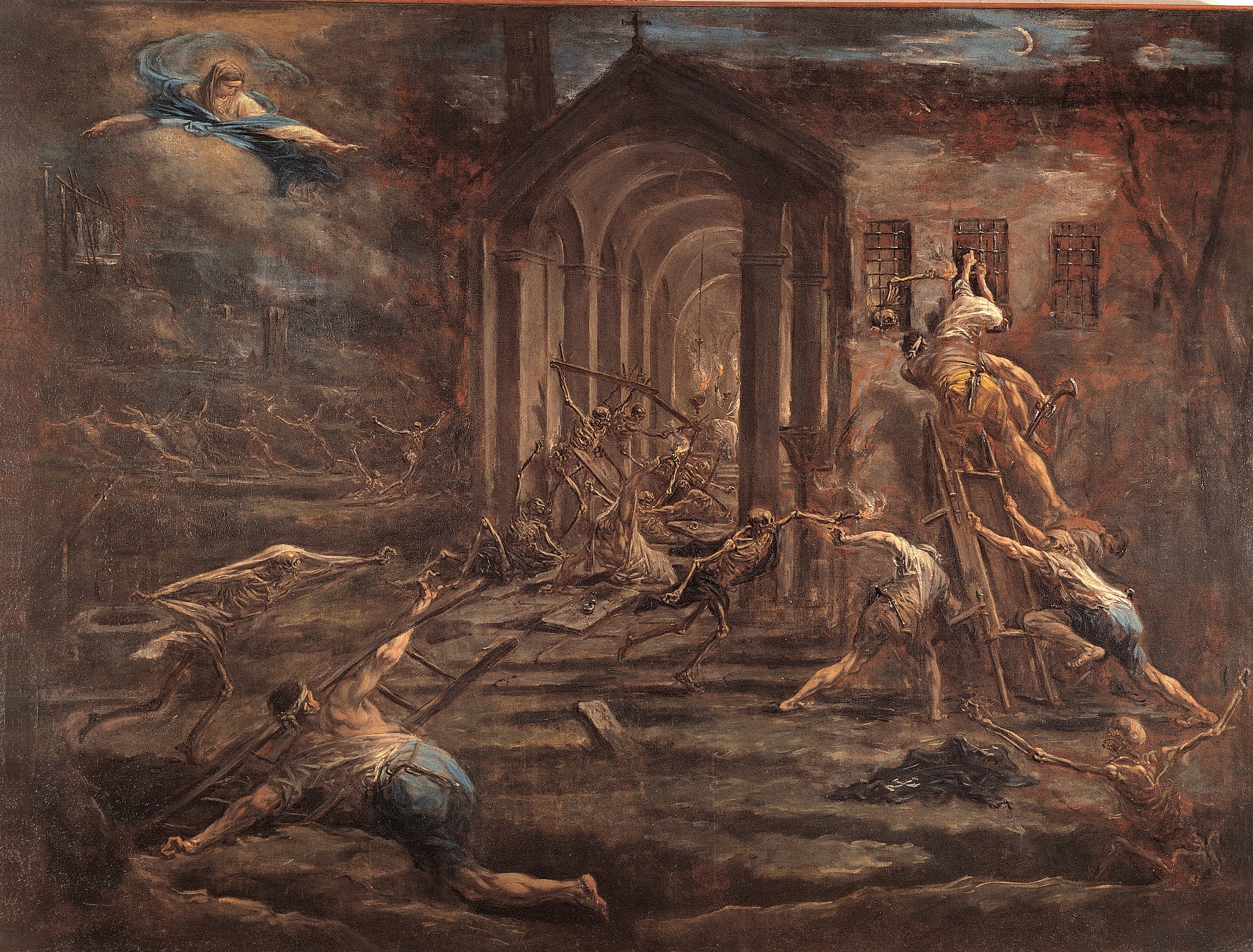 Alessandro Magnasco, Il furto sacrilego, olio su tela, 1731-’35, 176×236,5cm., Museo Diocesano, Quadreria Arcivescovile, Milano