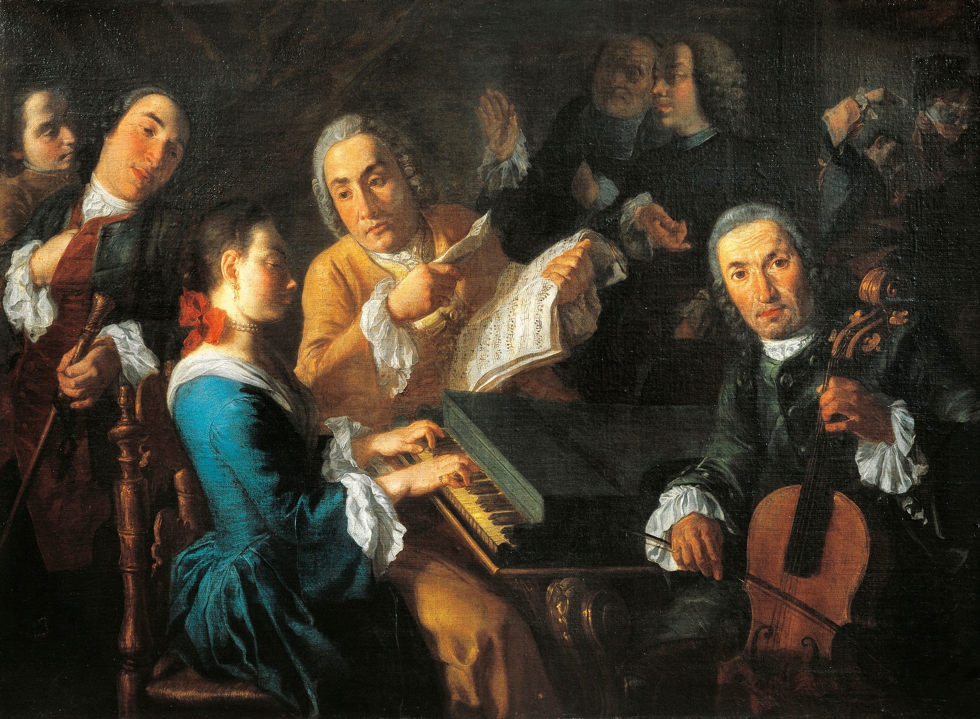 Gaspare Traversi, Il concerto, 1748-‘55, olio su tela, 96x131cm., Musée des Beaux-Arts, Rouen