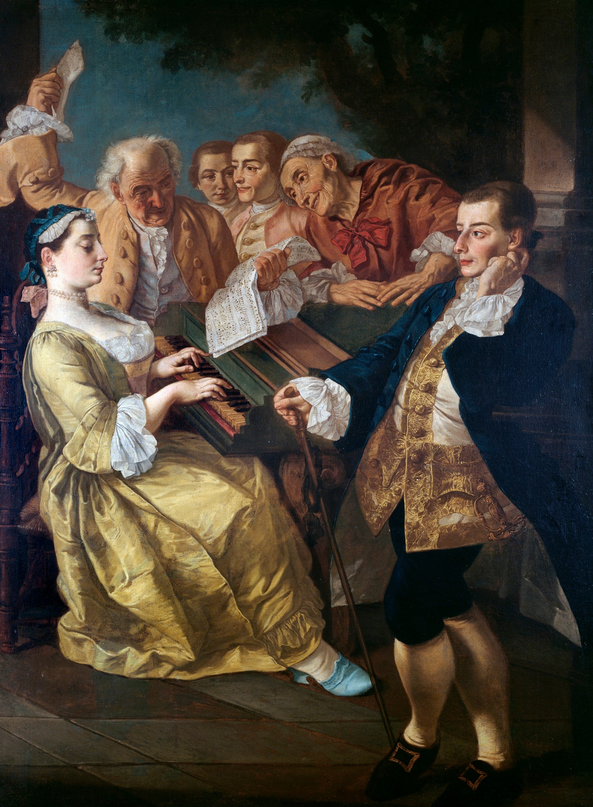 Gaspare Traversi, Trattenimento musicale, 1755-’58, olio su tela, Museo e Real Bosco di Capodimonte, Napoli 