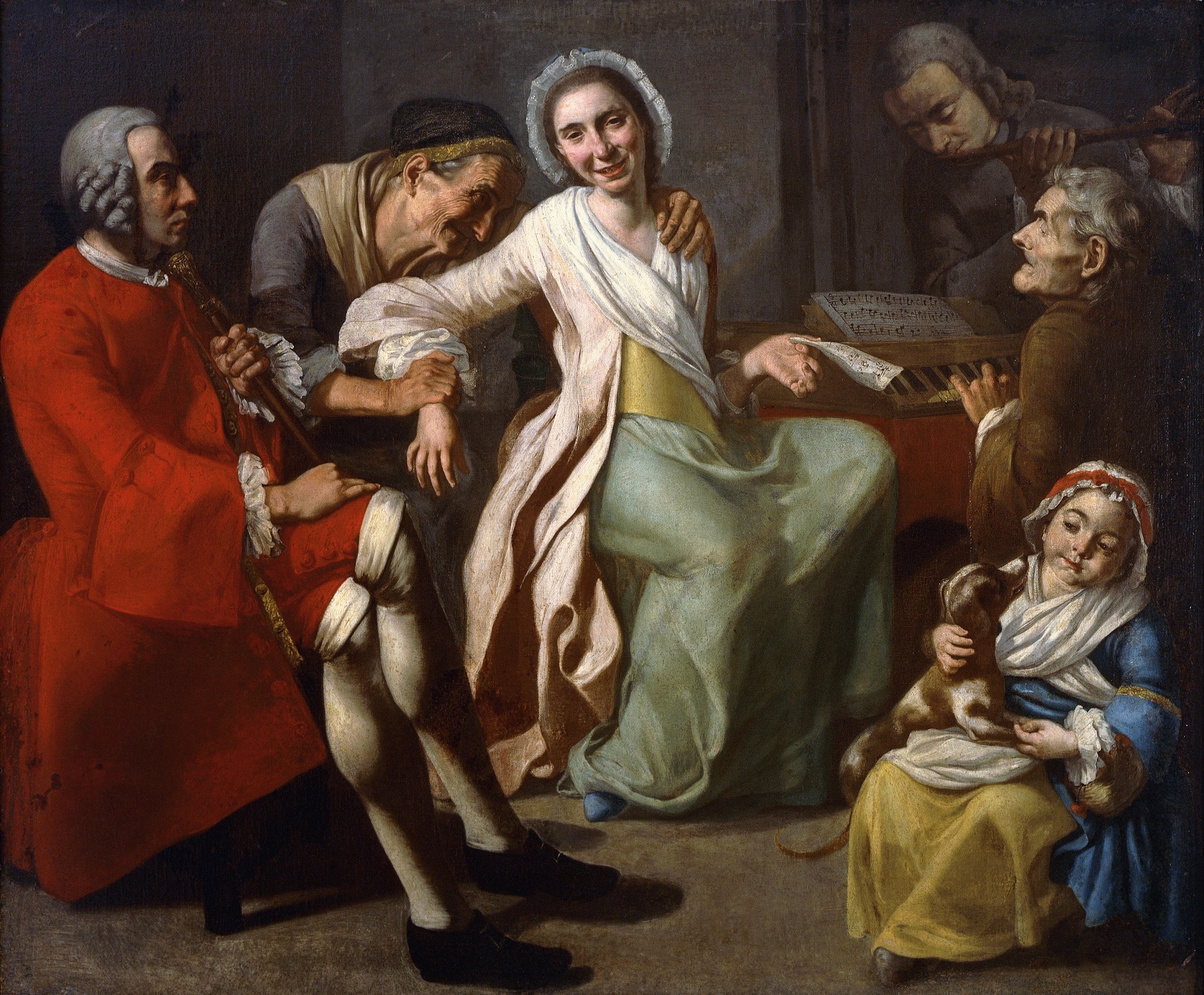 Gaspare Traversi, Il concerto, 1755-‘60, olio su tela, 128x152.5cm., Gallerie d'Italia, Napoli