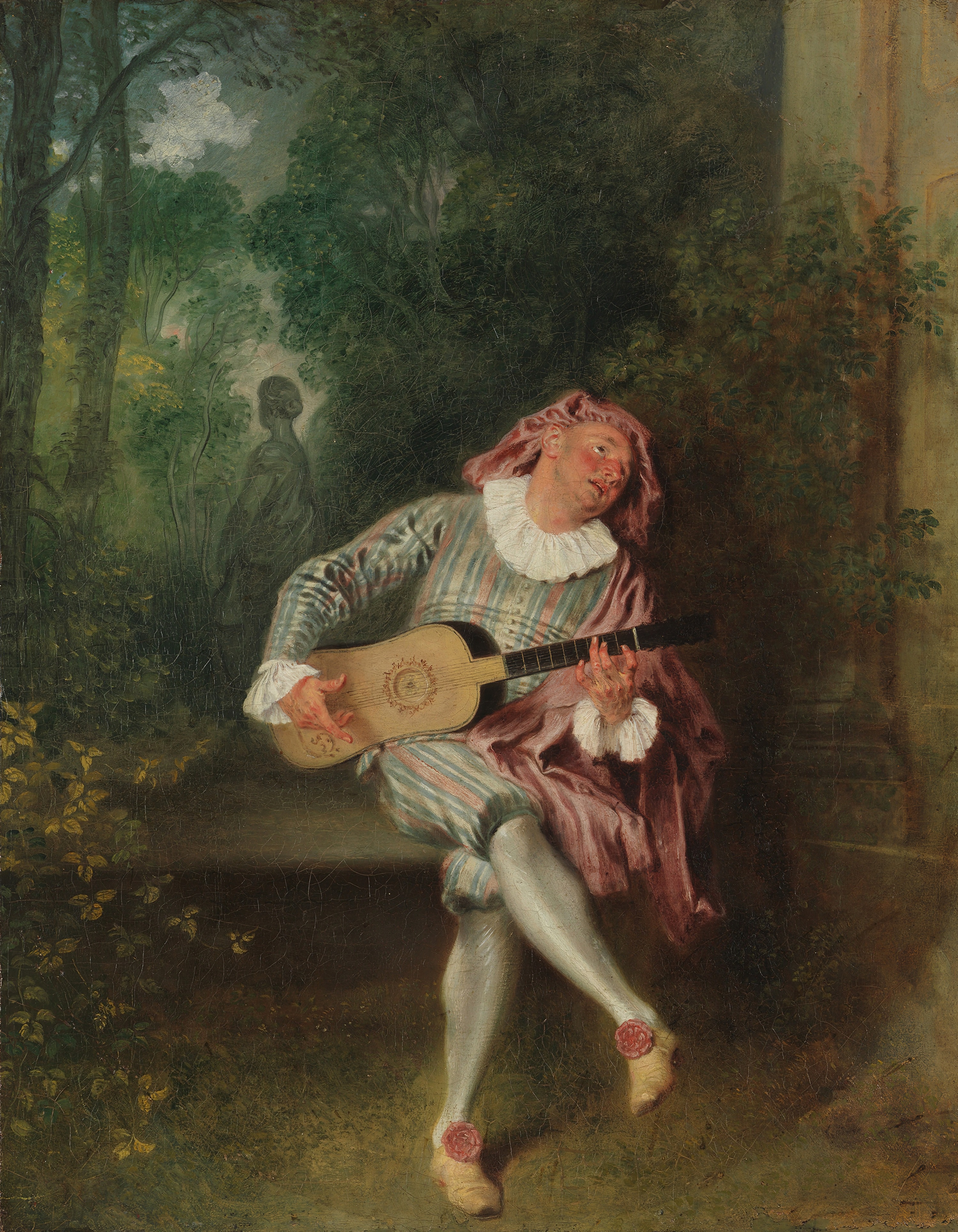 Antoine Watteau, Mezzetin, 1717-19 ca, olio su tela, 55,2x43,2cm., Metropolitan Museum of Art, New York