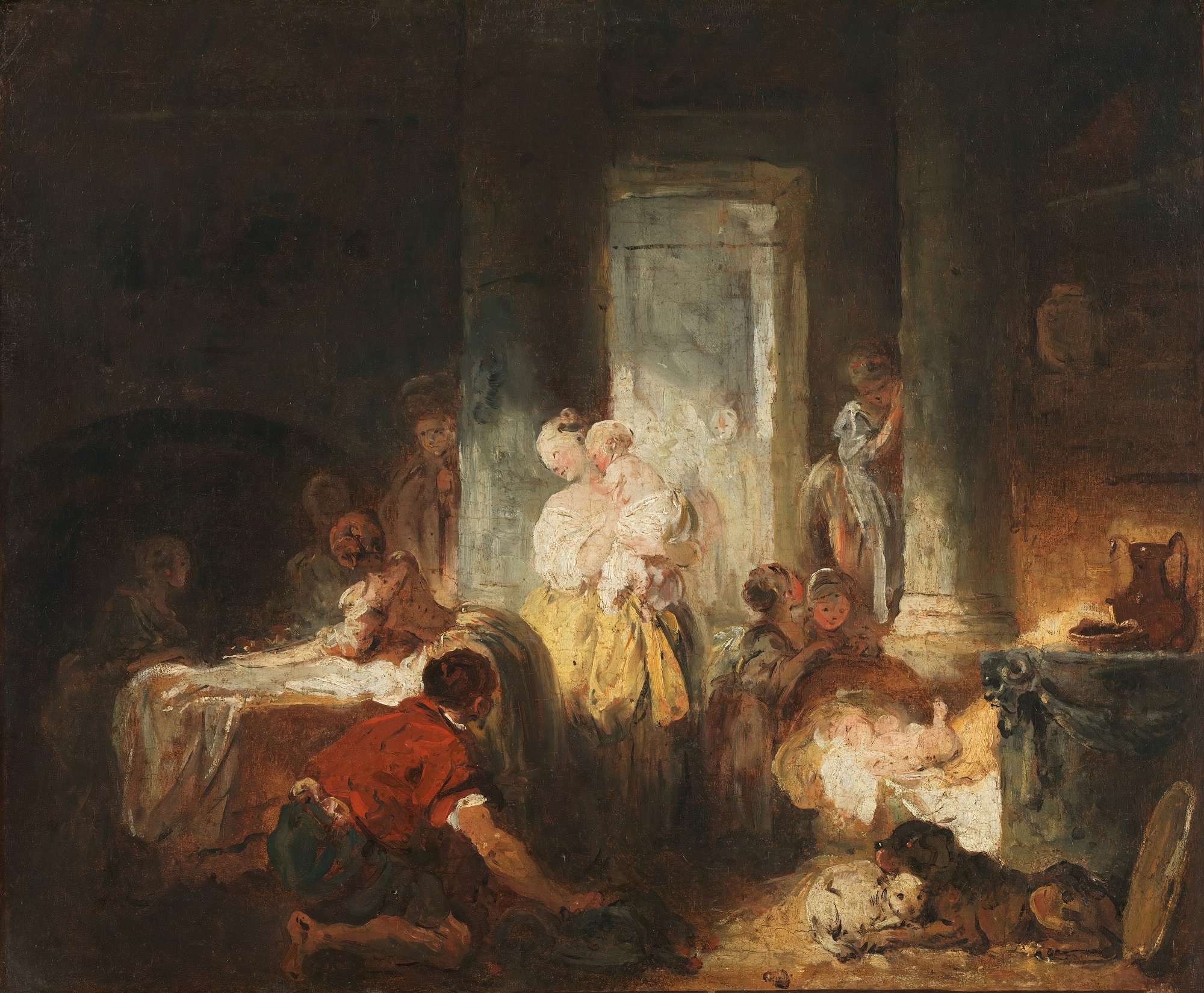 Jean Honore Fragonard, Interno romano, 1760 ca., olio su tela, 48,9x59,4cm, The Met Collection, New York