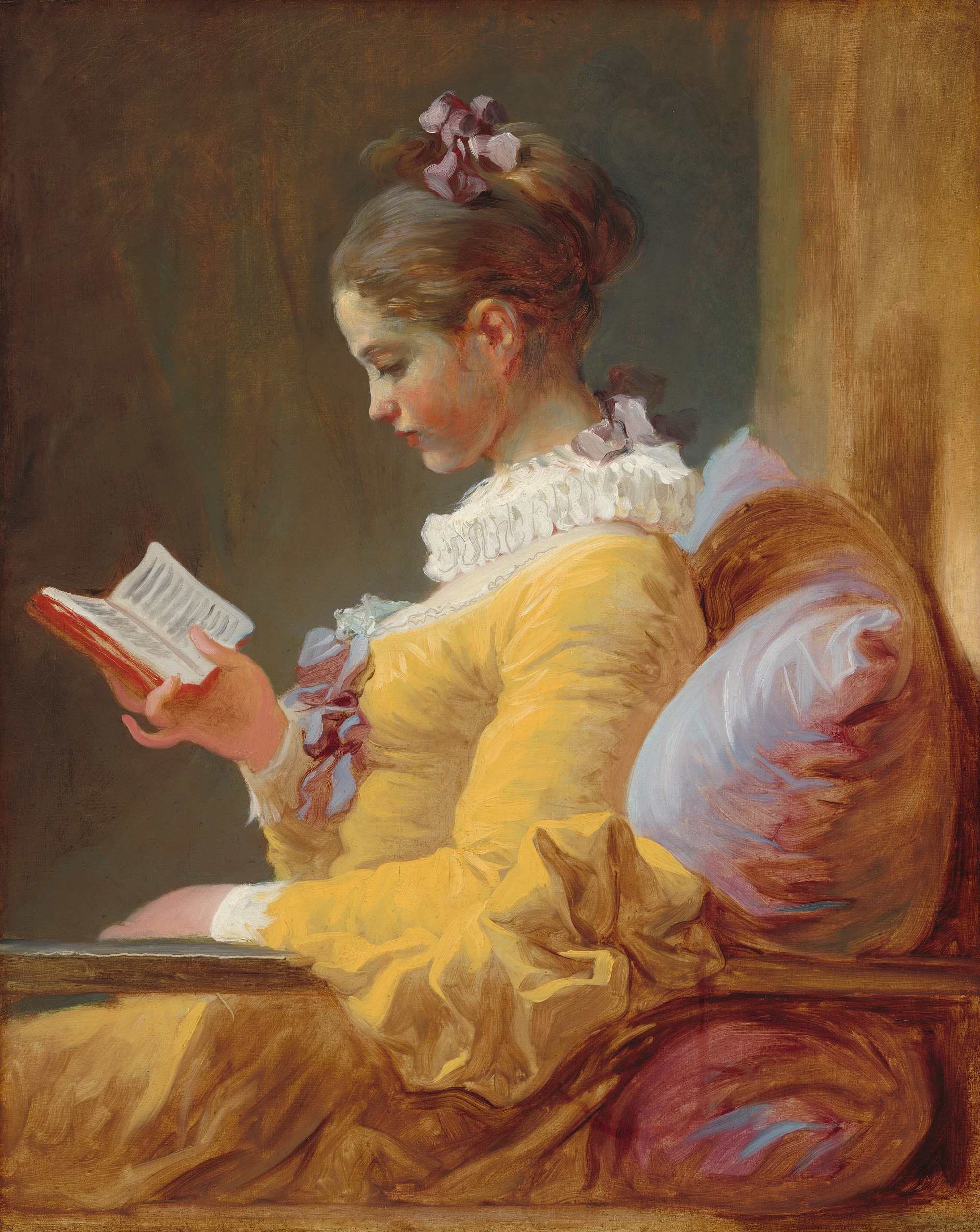 Jean-Honoré Fragonard, La lettrice, 1776, olio su tela, 81,1x64,8cm., National Gallery of Art, Washington