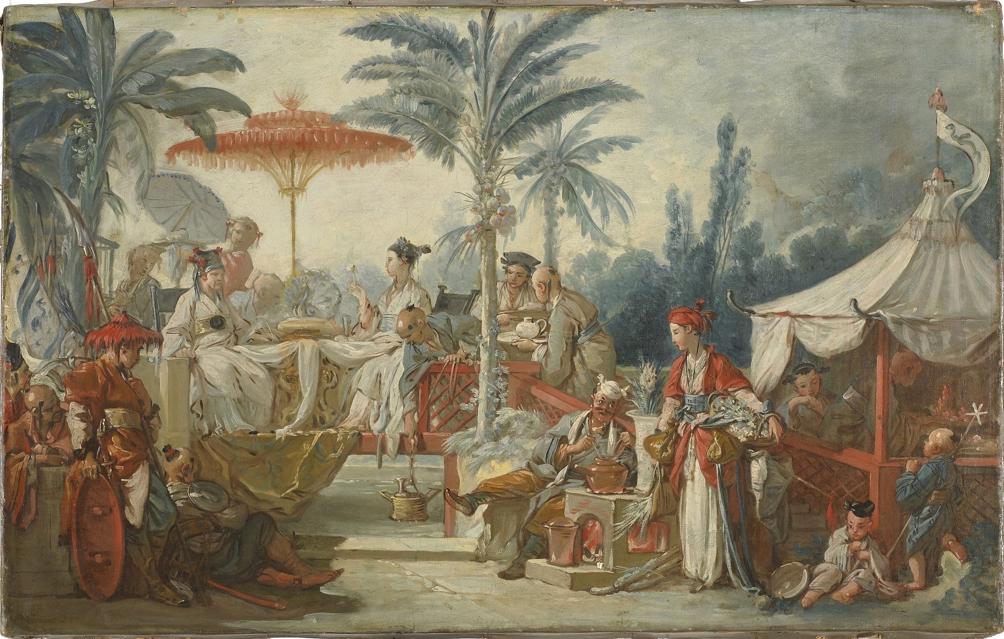 François Boucher, Il pasto dell'imperatore della Cina, 1742, Musée des Beaux-Arts et d'Archéologie, Besançon