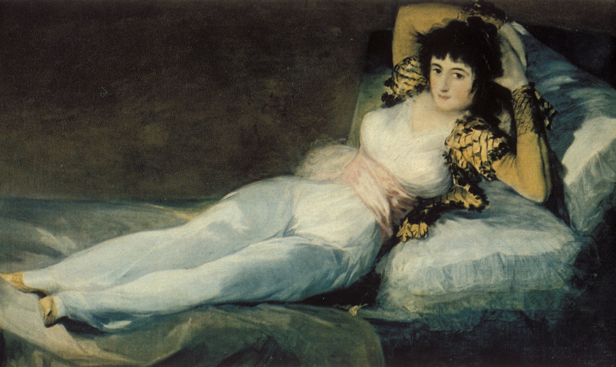 Francisco Goya, La Maja vestida, 1800-‘08, olio su tela, 95×190cm., Museo del Prado, Madrid