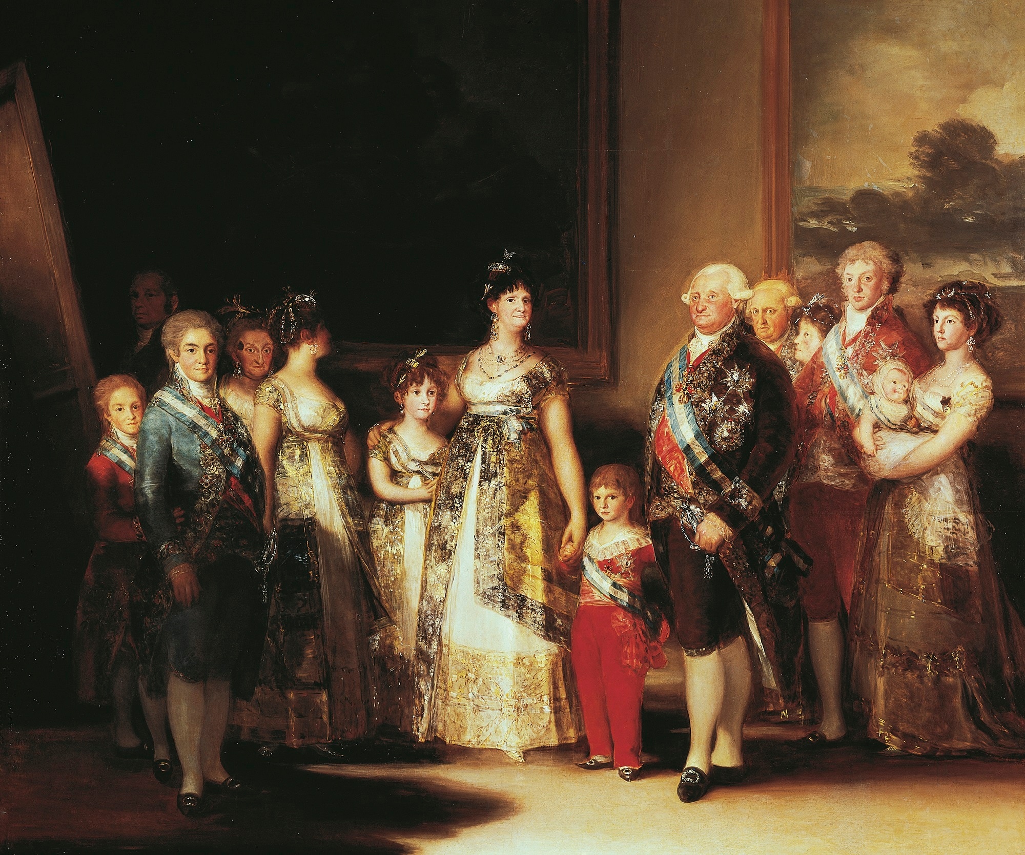 Francisco Goya, La famiglia di Carlo IV, 1800-’01, olio su tela, 280x336cm., Museo del Prado, Madrid